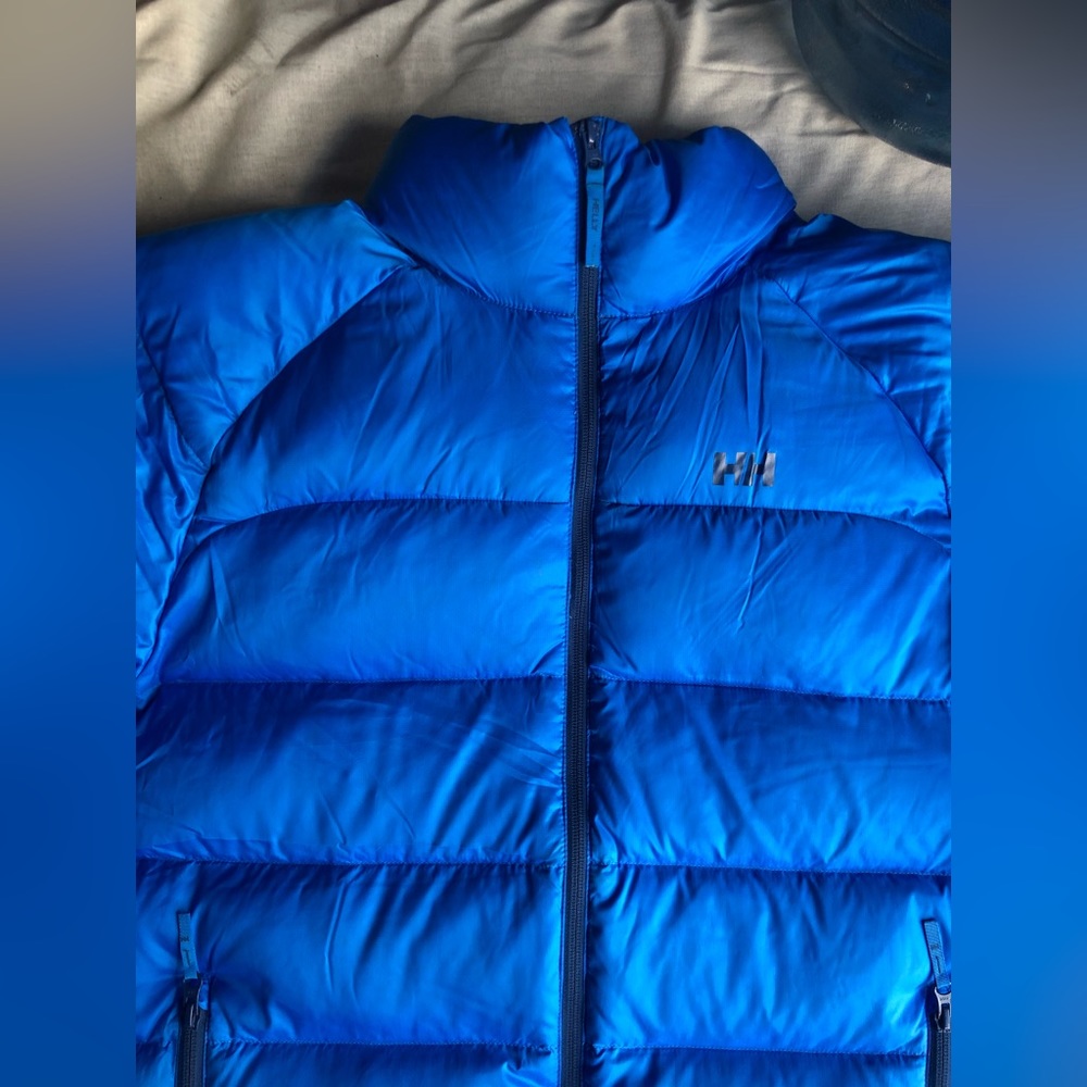 Helly Hansen Down Jacket, 700+ Down, Large, Blue. - image 2